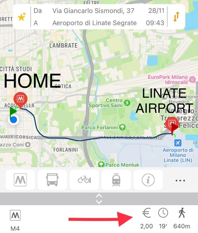 Sismondi Top Apt Milan Bagian luar foto